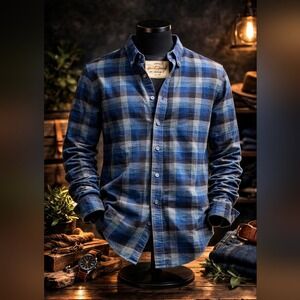 Size L, Weatherproof Vintage brand, Navy and Blue flannel NWT